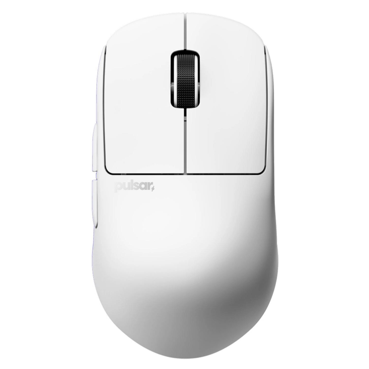 A large main feature product image of Pulsar X2H CrazyLight - 37g Ultra-Lightweight Wireless Gaming Mouse (Uyuni White)