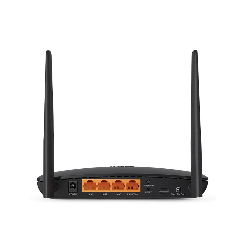A large main feature product image of TP-Link Archer MR402 AC1200 Wireless Dual Band 4G LTE Router
