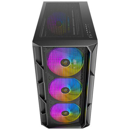 A large main feature product image of Antec AX1000 ARGB - Mid Tower Gaming Case (Black)