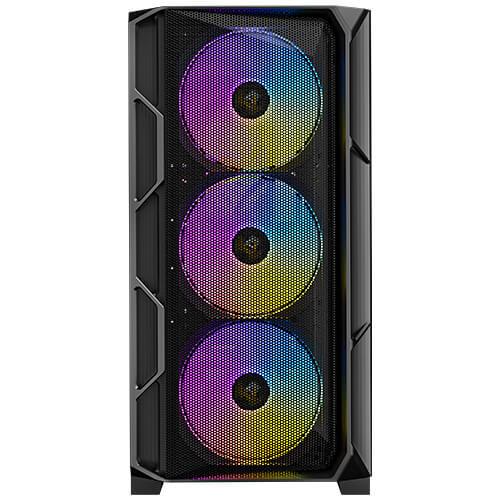 A large main feature product image of Antec AX1000 ARGB - Mid Tower Gaming Case (Black)