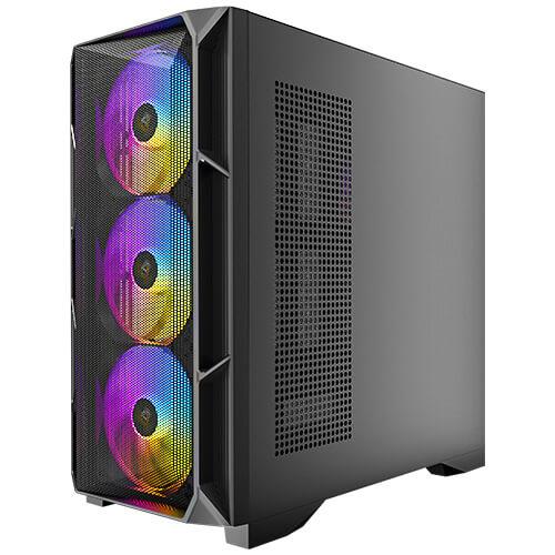 A large main feature product image of Antec AX1000 ARGB - Mid Tower Gaming Case (Black)