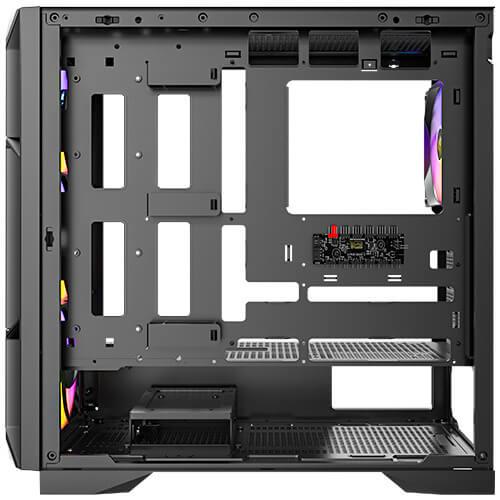 A large main feature product image of Antec AX1000 ARGB - Mid Tower Gaming Case (Black)