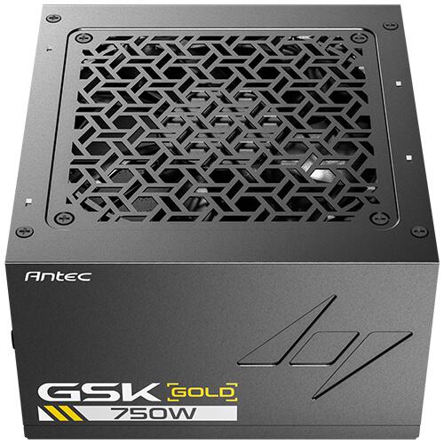 A large main feature product image of Antec GSK750 V2 750W Gold PCIe 5.1 ATX 3.1 Modular PSU