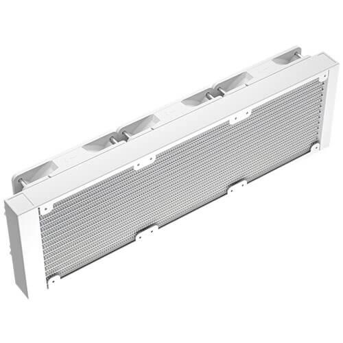 A large main feature product image of Antec Skeleton 360 ARGB AIO Liquid Cooler - White