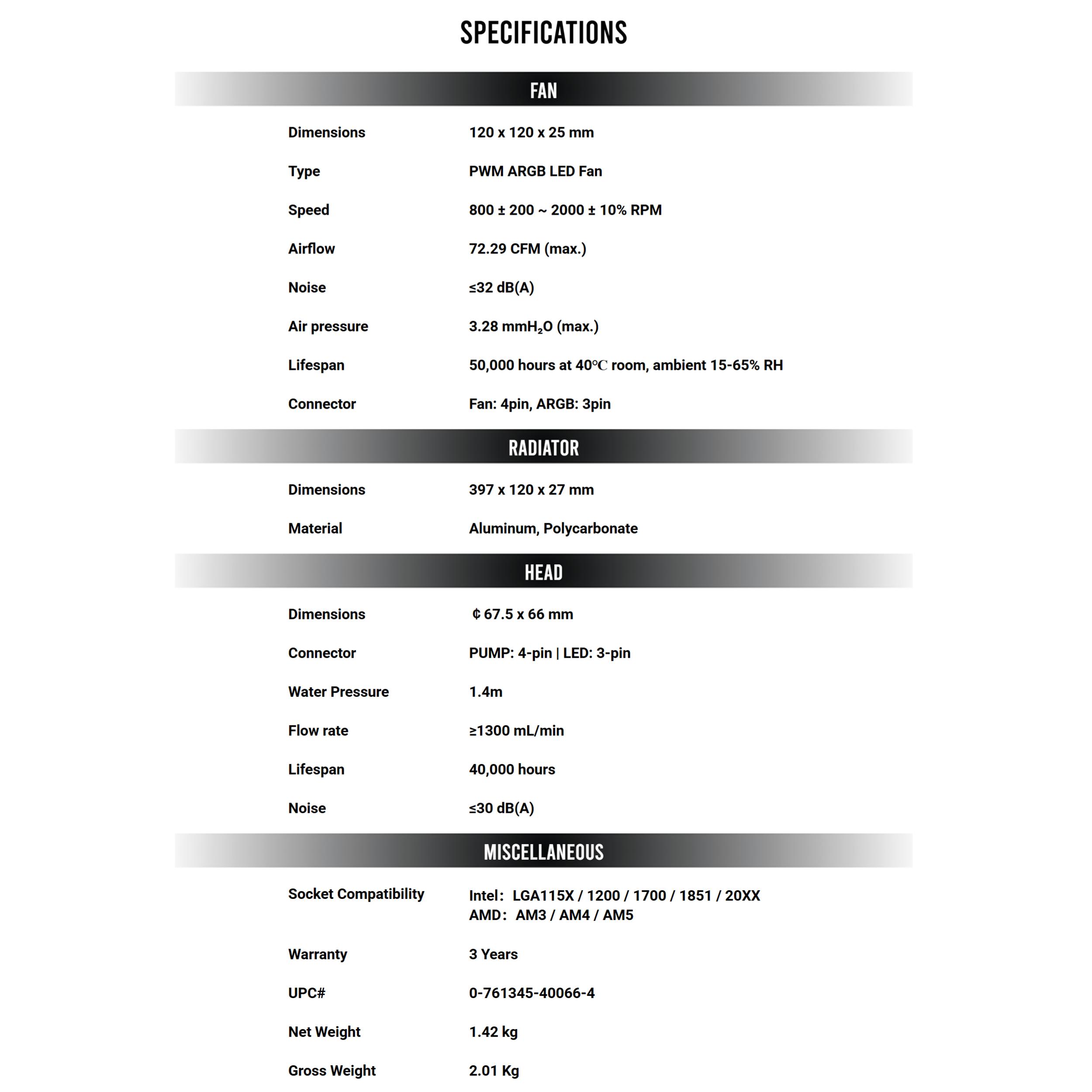 A large main feature product image of Antec Skeleton 360 ARGB AIO Liquid Cooler - White