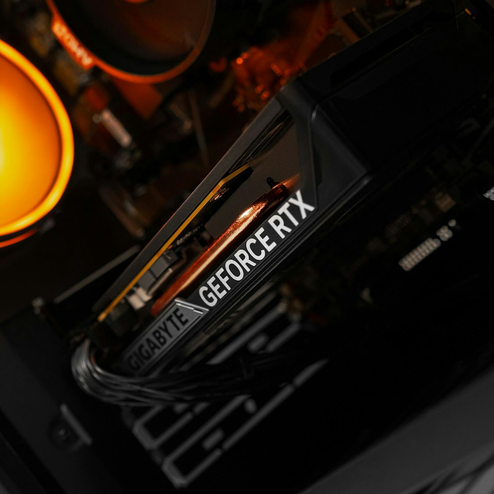 A large main feature product image of PLE Onyx RTX 5050 Prebuilt Ready To Go Gaming PC
