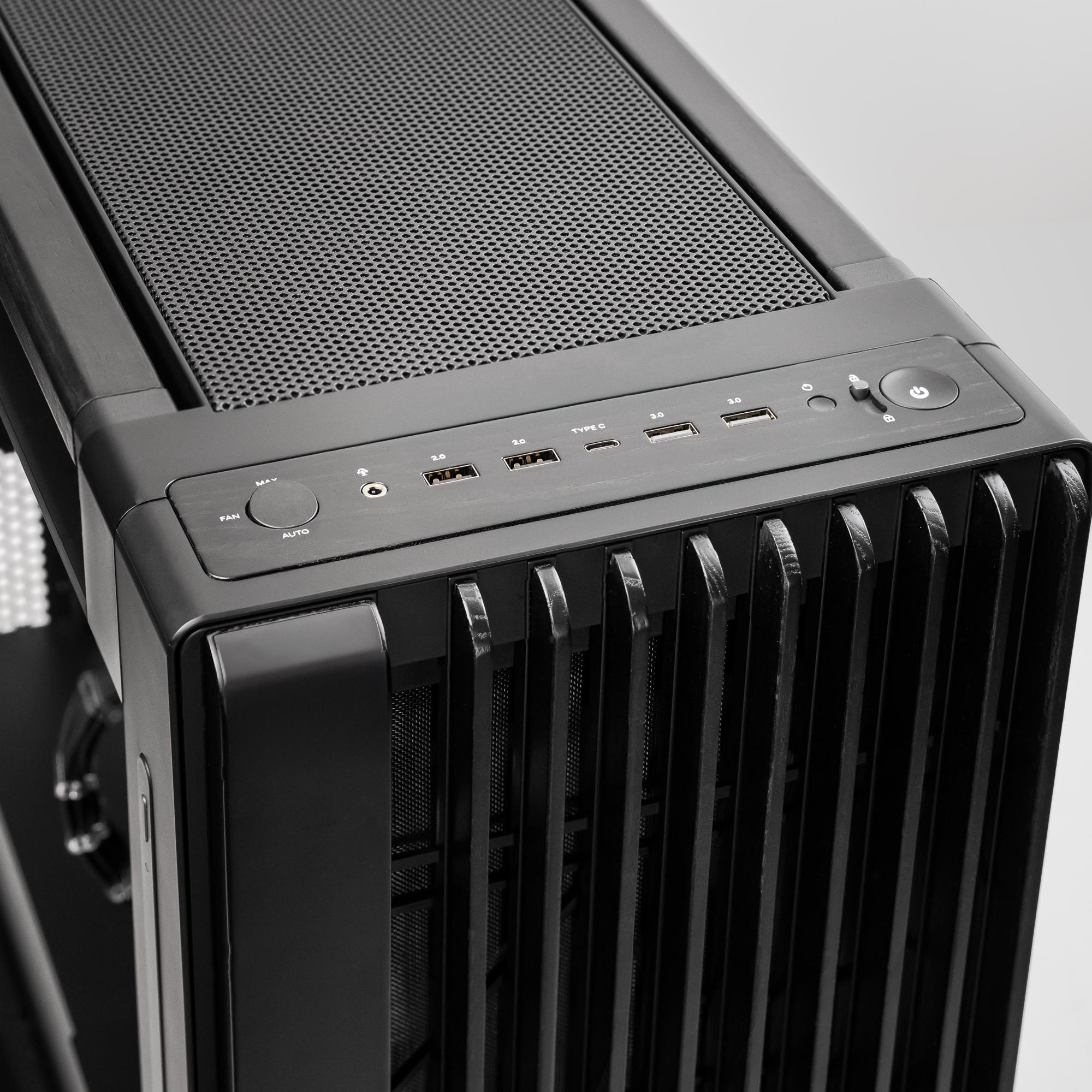 A large main feature product image of PLE ProArt RTX 5080 Prebuilt Ready To Go Creator PC