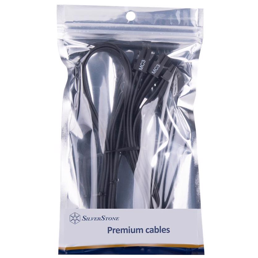 A large main feature product image of EX-DEMO SilverStone 12V-2x6 Cable - 600W 2x8-Pin EPS to 12V-2x6 PCIe 5.0 Adapter