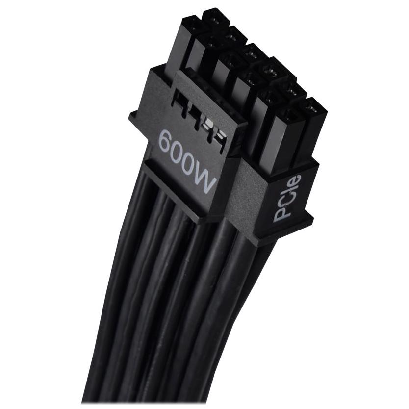 A large main feature product image of EX-DEMO SilverStone 12V-2x6 Cable - 600W 2x8-Pin EPS to 12V-2x6 PCIe 5.0 Adapter