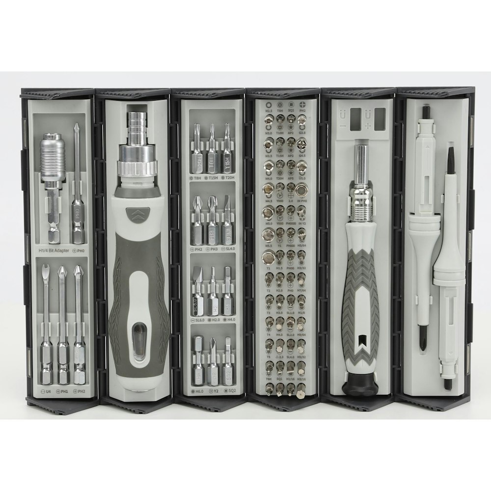 A large main feature product image of King'sdun 74 in 1 Ratchet Screwdriver & Precision Bit Set