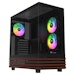 A product image of Thermaltake View 270 Plus WS ARGB Mid Tower Case Wood Edition (Black)