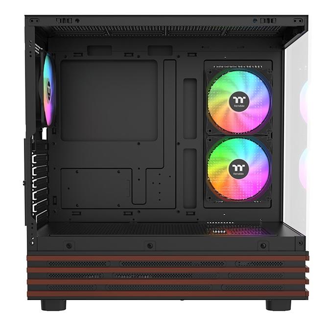 A large main feature product image of Thermaltake View 270 Plus WS ARGB Mid Tower Case Wood Edition (Black)