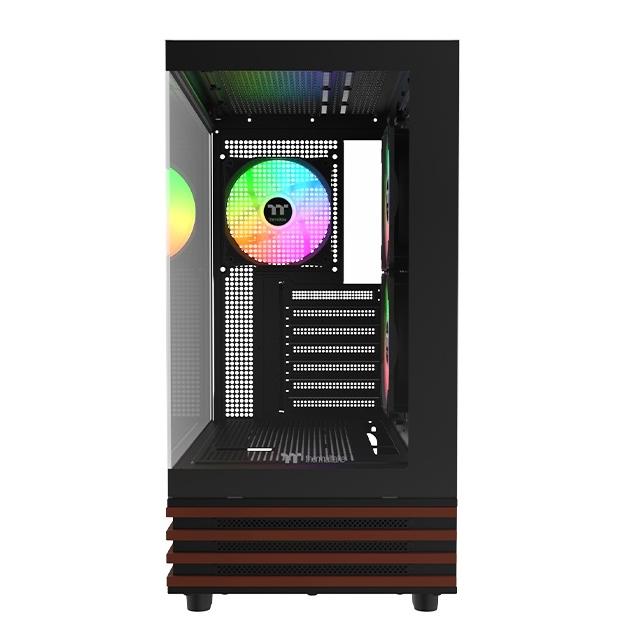 A large main feature product image of Thermaltake View 270 Plus WS ARGB Mid Tower Case Wood Edition (Black)