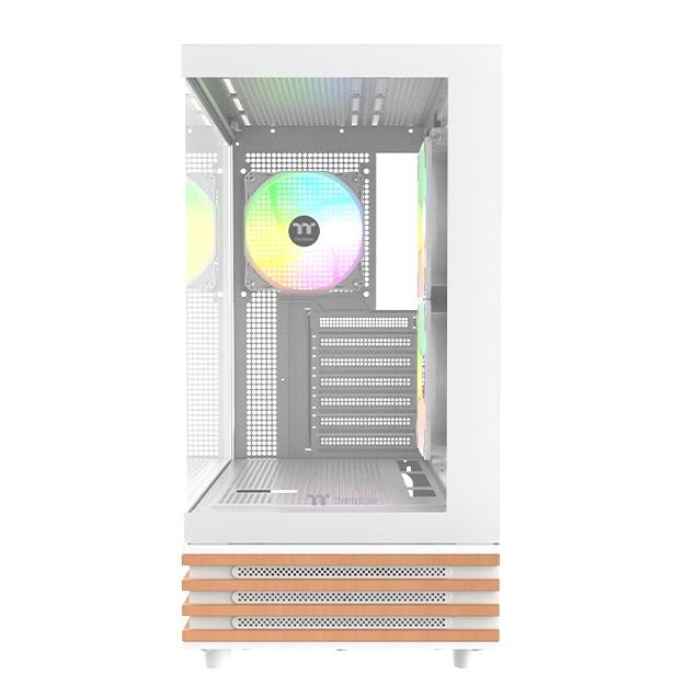 A large main feature product image of Thermaltake View 270 Plus WS ARGB Mid Tower Case Wood Edition (White)