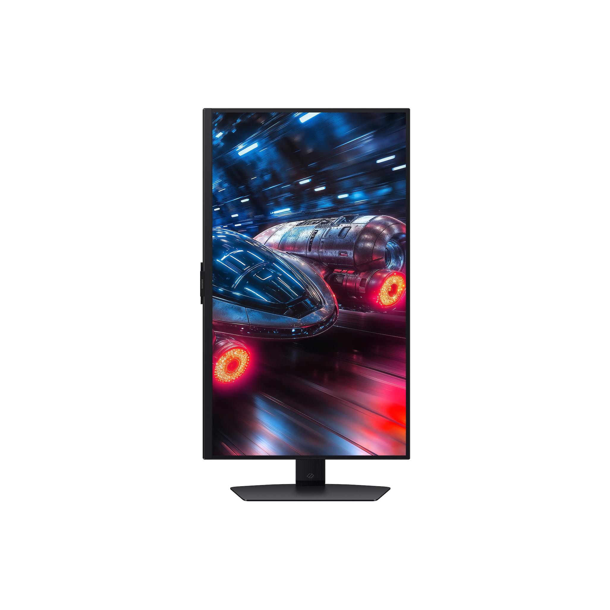 A large main feature product image of Samsung Odyssey G7 G70F - 27" 4K 2160p 180Hz 1ms IPS Gaming Monitor