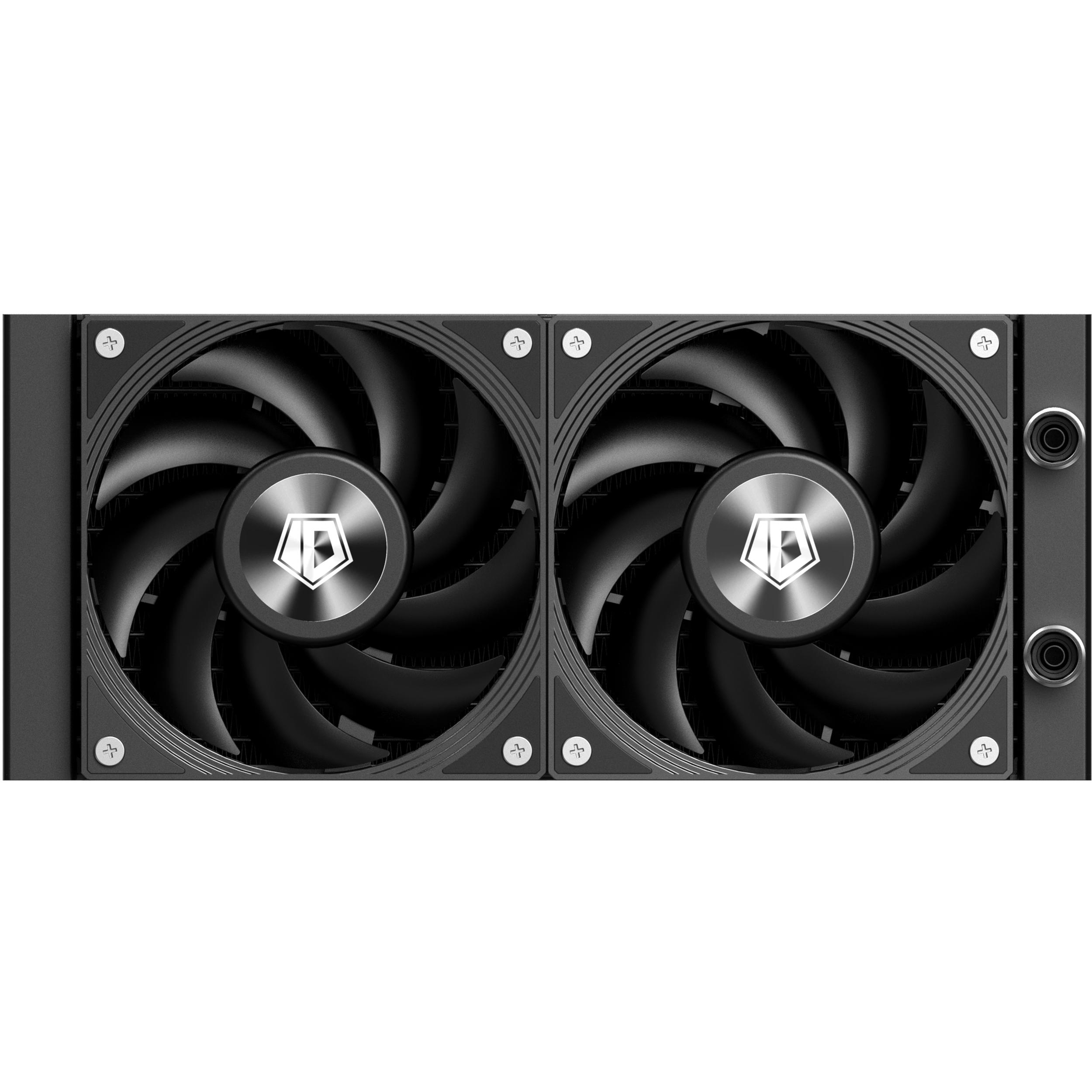 A large main feature product image of EX-DEMO ID-COOLING DX240 MAX 240mm ARGB AIO Liquid CPU Cooler (Black)