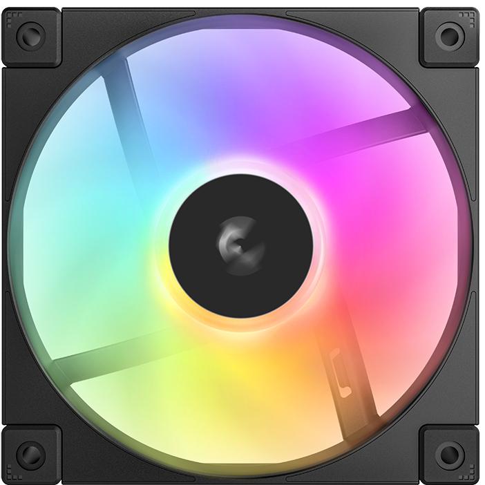 A large main feature product image of EX-DEMO DeepCool FD12 ARGB 120mm Fan - Black