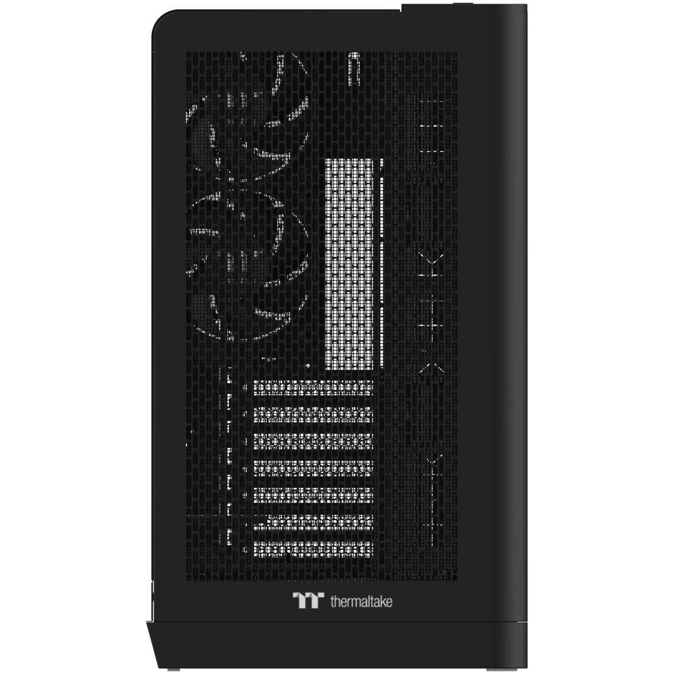 A large main feature product image of Thermaltake View 390 Air Curved Tempered Glass ATX Mid Tower Case (Black)