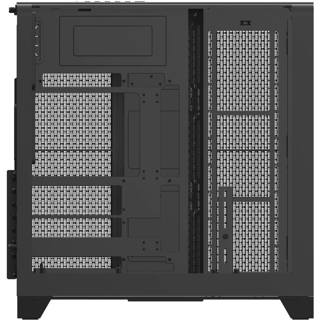 A large main feature product image of Thermaltake View 390 Air Curved Tempered Glass ATX Mid Tower Case (Black)