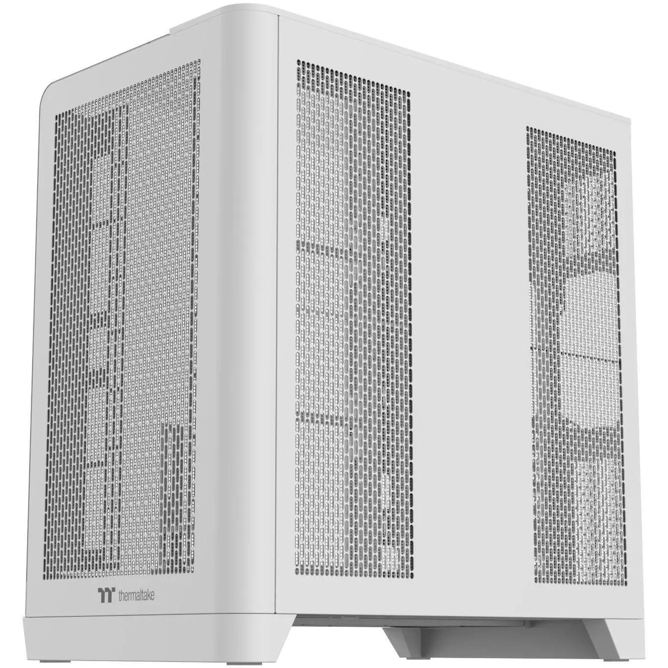 A large main feature product image of Thermaltake View 390 Air Curved Tempered Glass ATX Mid Tower Case (Snow)