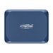 A product image of Crucial X10 USB Type-C Portable External SSD - 2TB - Blue