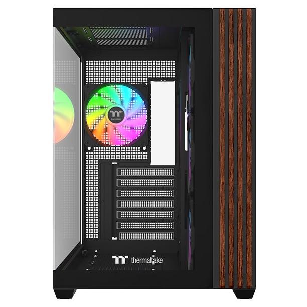 A large main feature product image of Thermaltake View 380 WS ARGB - Mid Tower Case Wood Edition (Black)