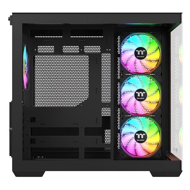 A large main feature product image of Thermaltake View 380 WS ARGB - Mid Tower Case Wood Edition (Black)