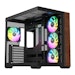 A product image of Thermaltake View 380 WS ARGB - Mid Tower Case Wood Edition (Black)