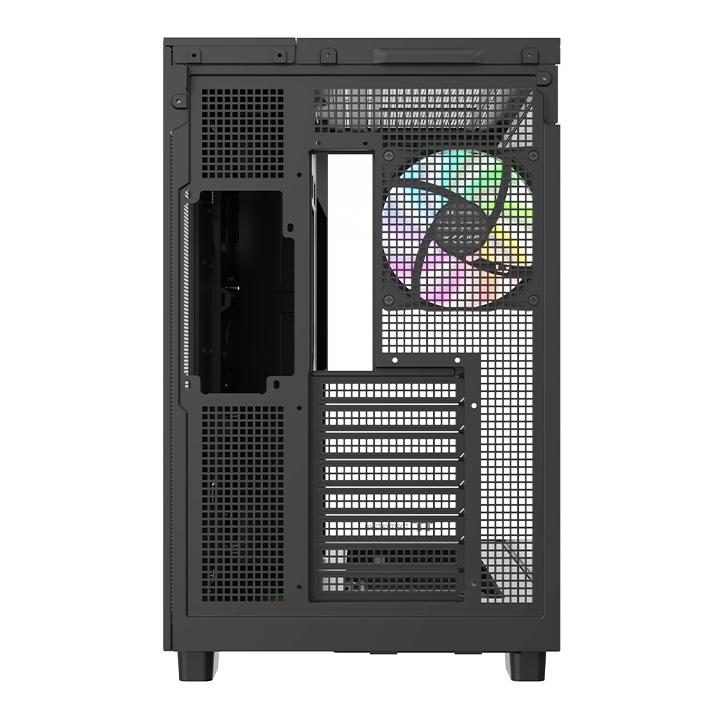 A large main feature product image of Thermaltake View 380 XL WS ARGB Mid Tower Case Wood Edition (Black)