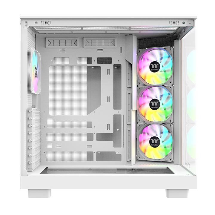 A large main feature product image of Thermaltake View 380 XL WS ARGB - Mid Tower Case Wood Edition (White)