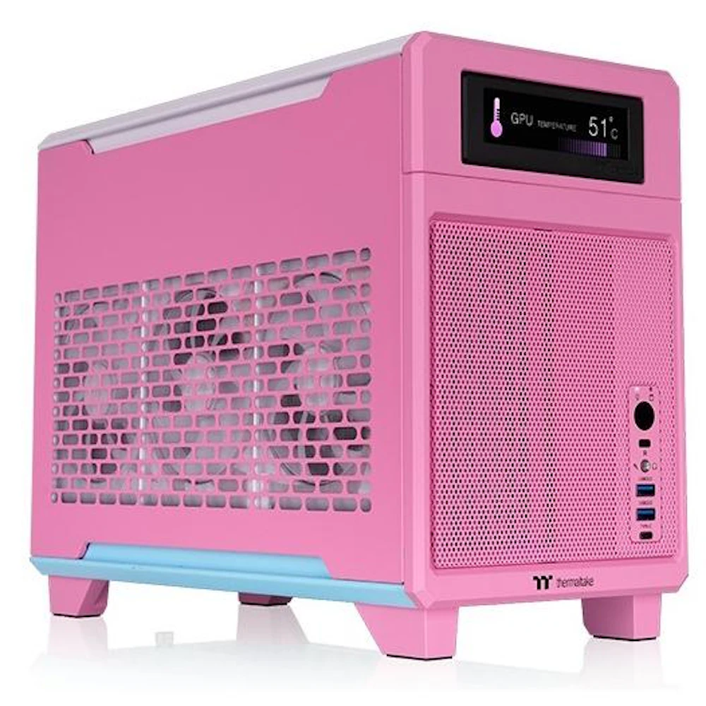 Thermaltake TR100 - SFF Mini ITX Case (Bubble Pink)