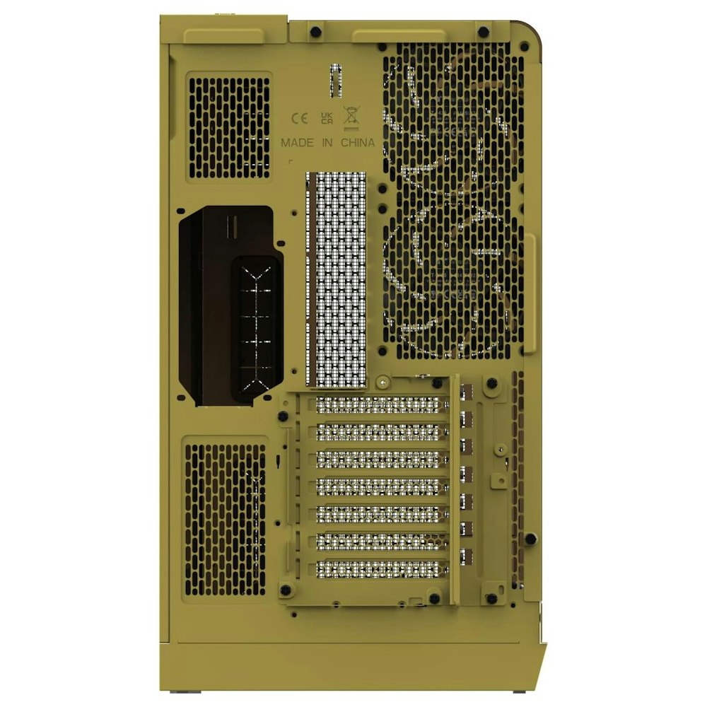 A large main feature product image of Thermaltake View 390 Air Curved Tempered Glass ATX Mid Tower Case (Butter Caramel)