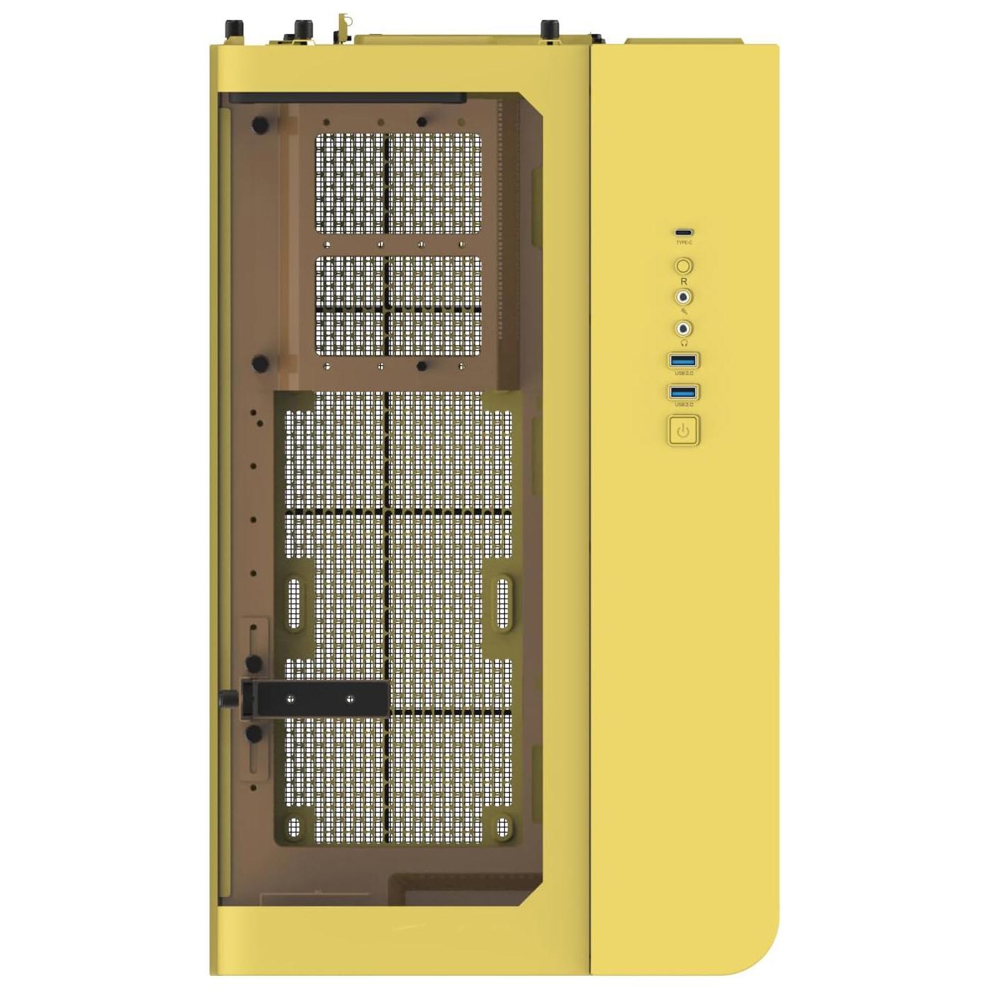 A large main feature product image of Thermaltake View 390 Air Curved Tempered Glass ATX Mid Tower Case (Butter Caramel)