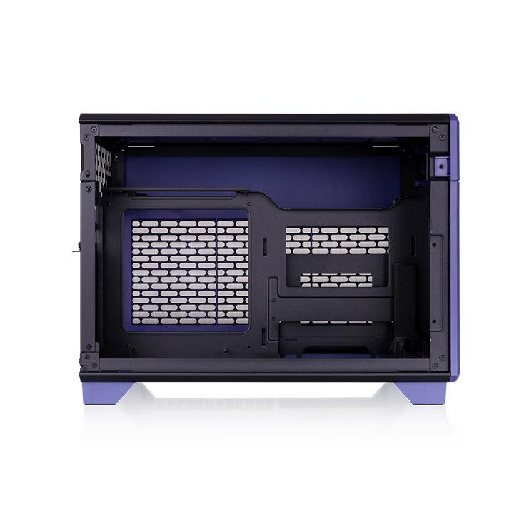 A large main feature product image of Thermaltake TR100 - SFF Mini ITX Case (Future Dusk)