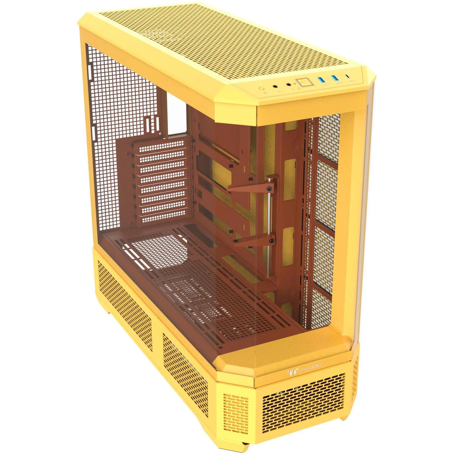 A large main feature product image of Thermaltake View 600 Tempered Glass Full Tower Case (Butter Caramel)