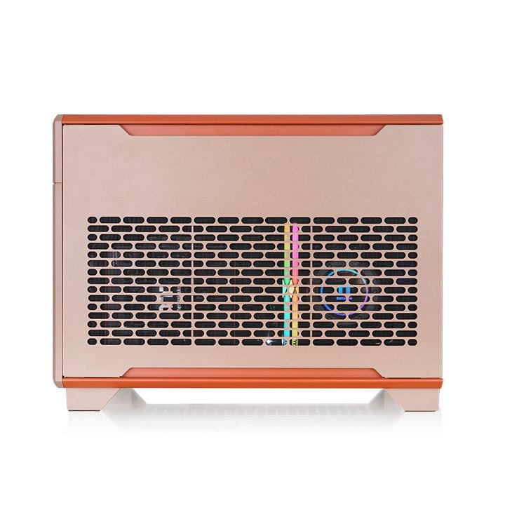 A large main feature product image of Thermaltake TR100 - SFF Mini ITX Case (Gravel Sand)