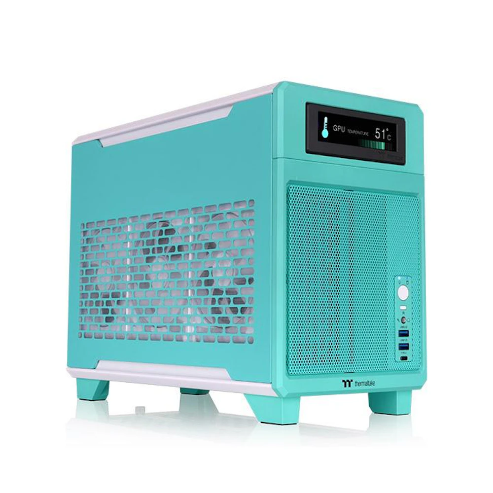 Thermaltake TR100 - SFF Mini ITX Case (Mint Strawberry)