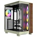 A product image of Thermaltake View 380 XL WS ARGB Mid Tower Case Wood Edition (Matcha Green)