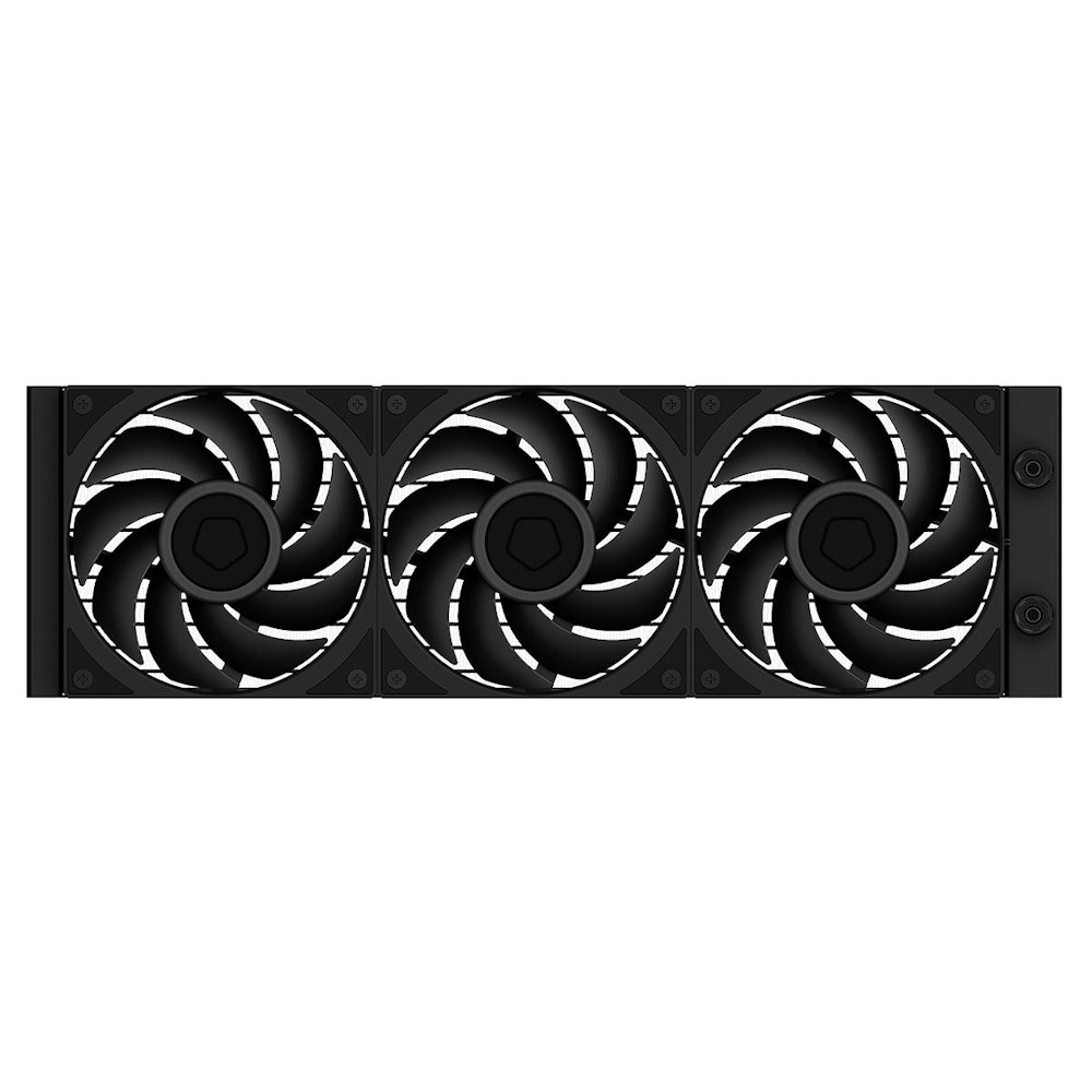 A large main feature product image of ID-COOLING FX360 LCD PE 360mm ARGB AIO Liquid CPU Cooler (Black)