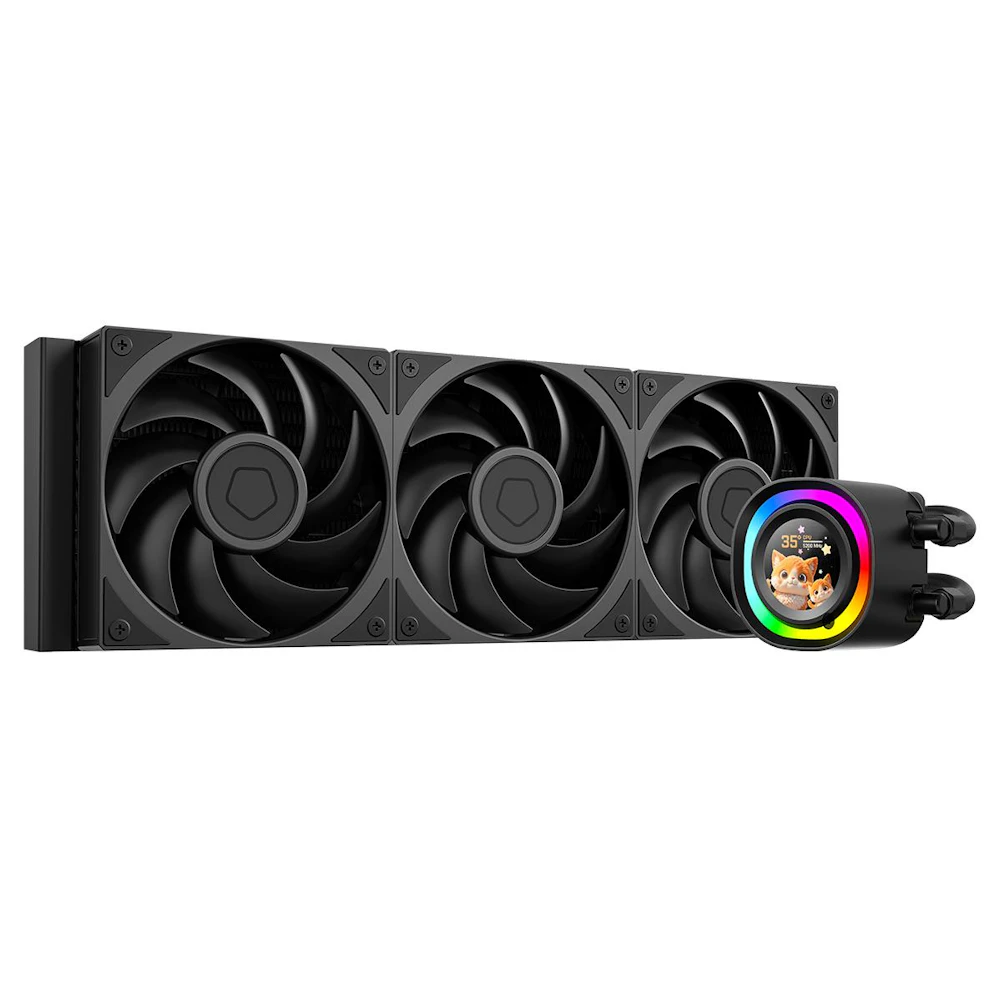 ID-COOLING FX360 LCD PE 360mm ARGB AIO Liquid CPU Cooler (Black)