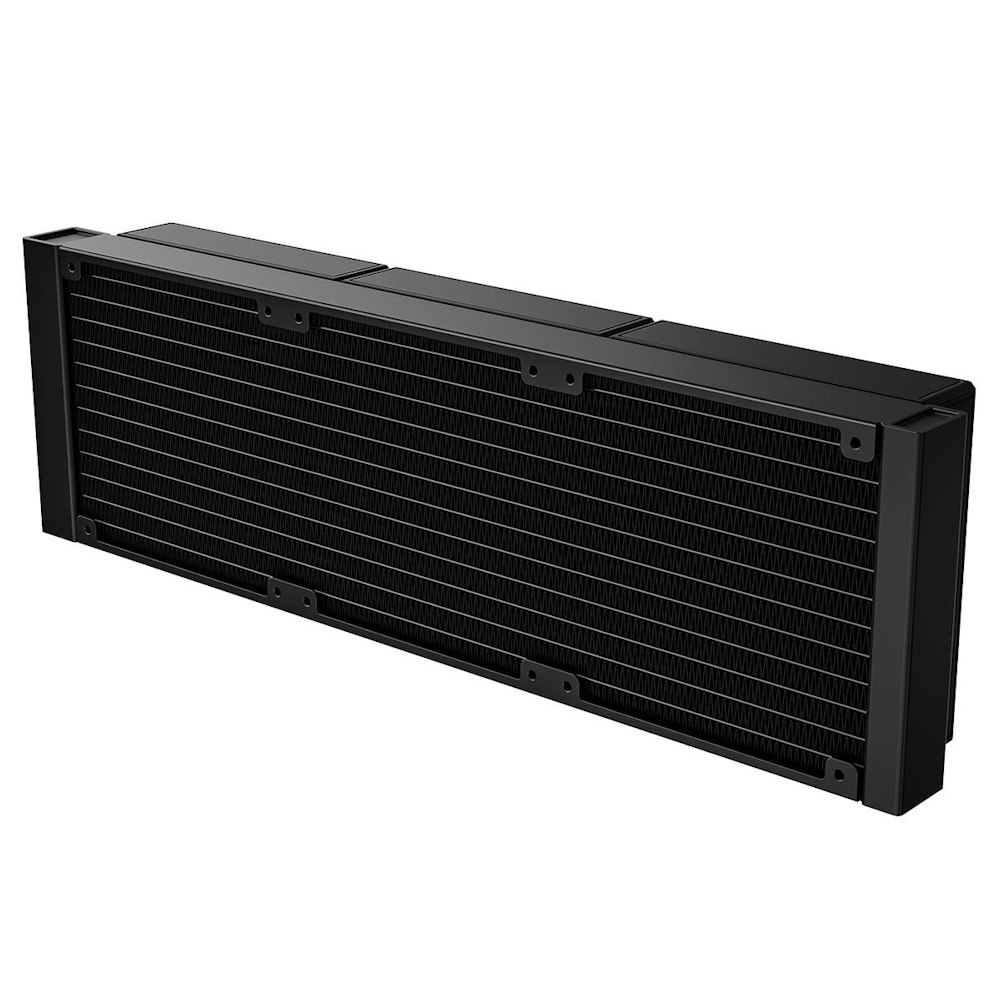 A large main feature product image of ID-COOLING FX360 LCD PE 360mm ARGB AIO Liquid CPU Cooler (Black)