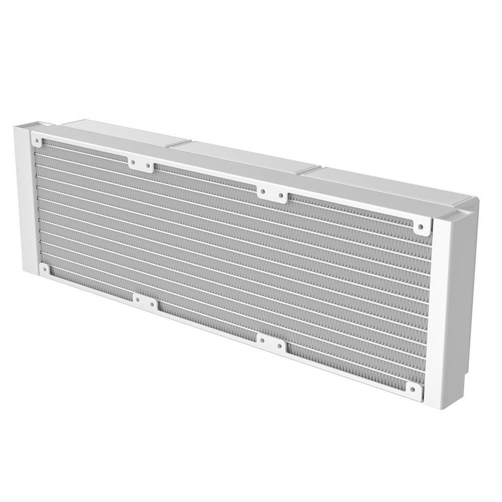 A large main feature product image of ID-COOLING FX360 LCD PE 360mm ARGB AIO Liquid CPU Cooler (White)