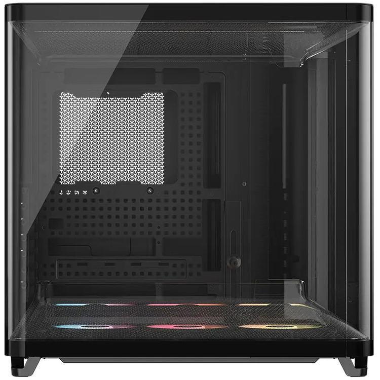 A large main feature product image of Corsair AIR 5400 RS-R ARGB Triple-Chamber Mid Tower Case (Black)