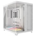 A product image of Corsair AIR 5400 LX-R RGB LINK Triple-Chamber Mid Tower Case (White)