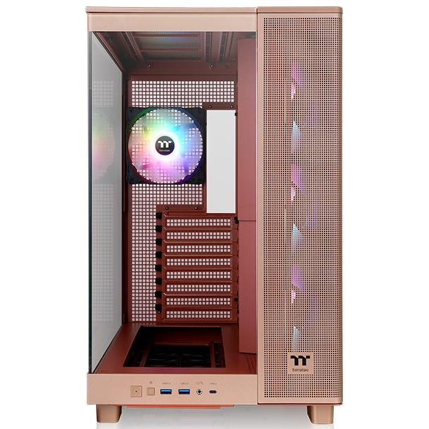 A large main feature product image of Thermaltake View 380 XL Tempered Glass ARGB Mid Tower Case (Gravel Sand)