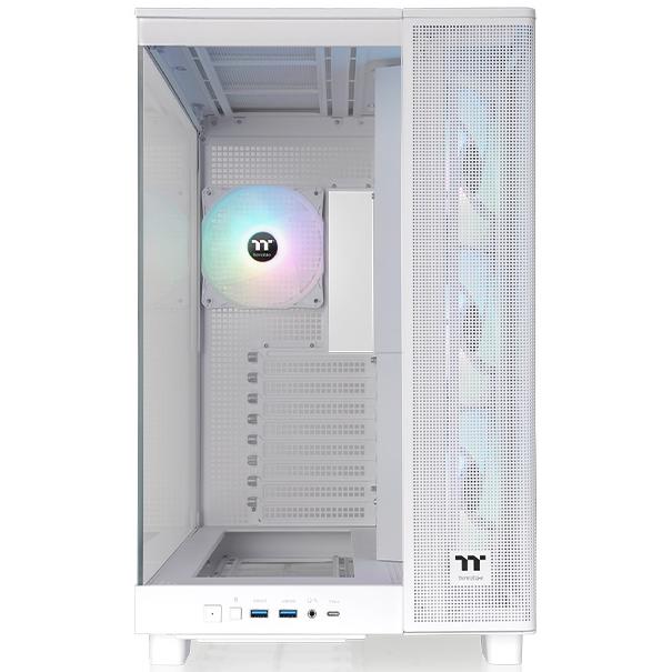 A large main feature product image of Thermaltake View 380 XL Tempered Glass ARGB Mid Tower Case (Snow)