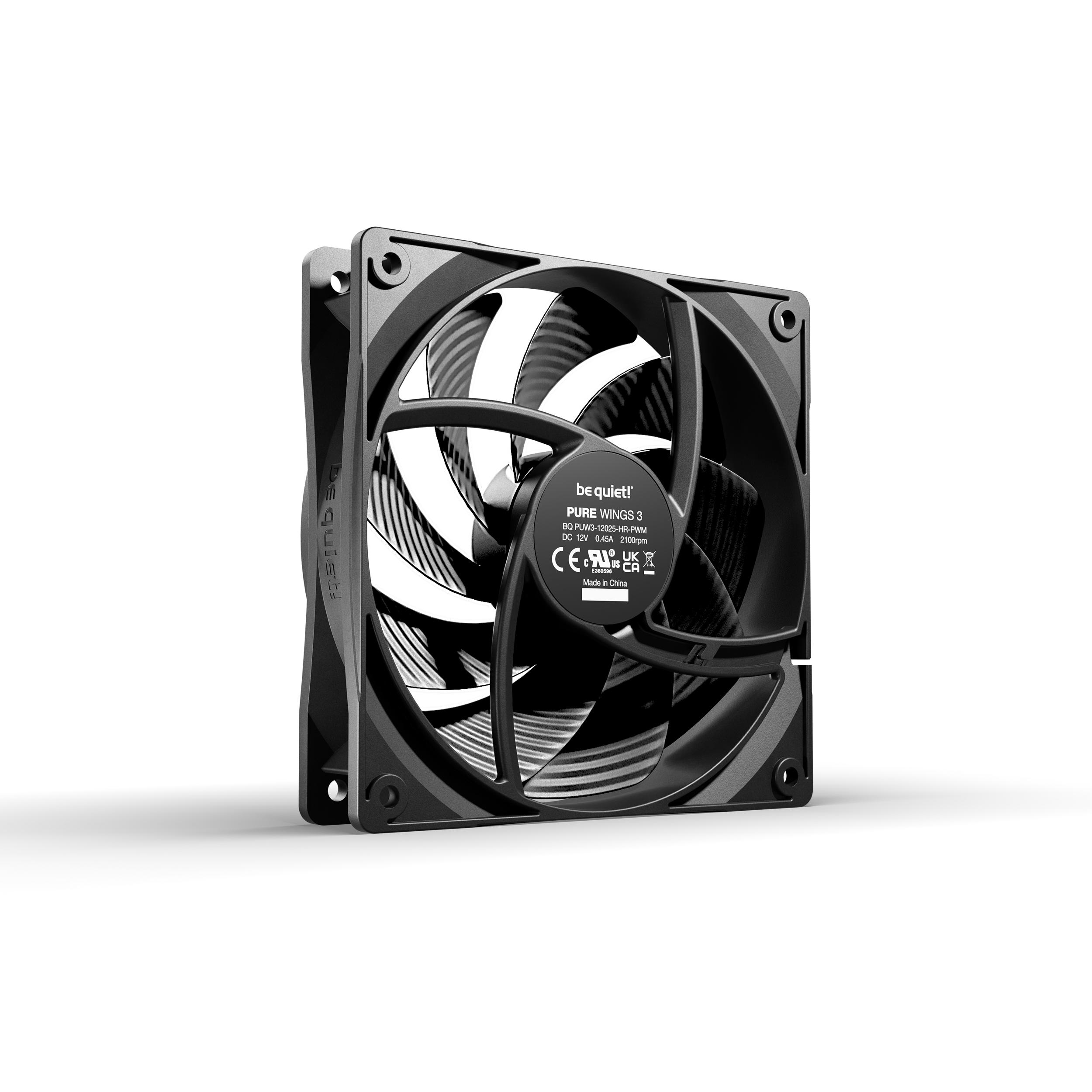 A large main feature product image of be quiet! PURE WINGS 3 120mm High-Speed PWM Fan 3-Pack