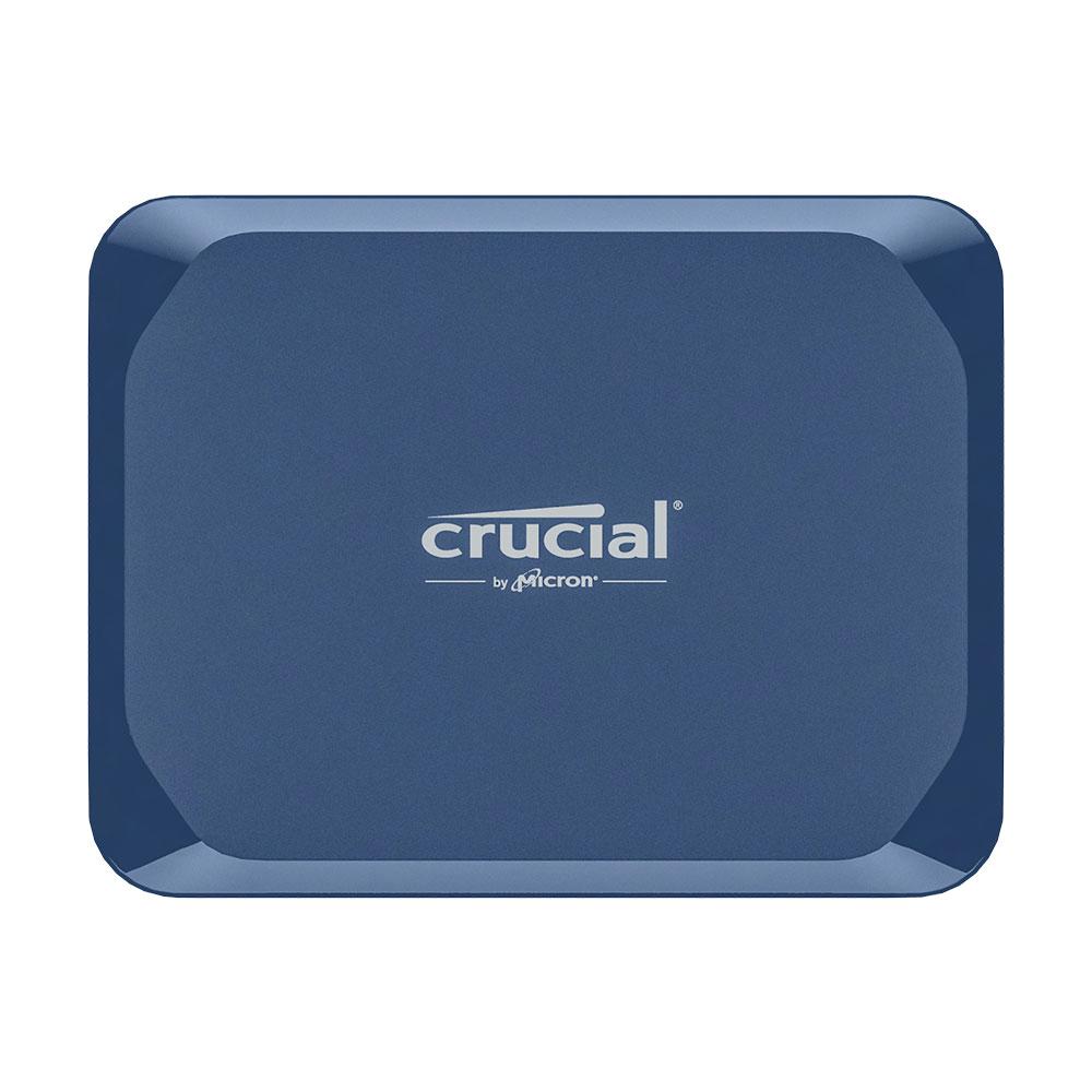 A large main feature product image of Crucial X10 USB Type-C Portable External SSD - 8TB - Blue