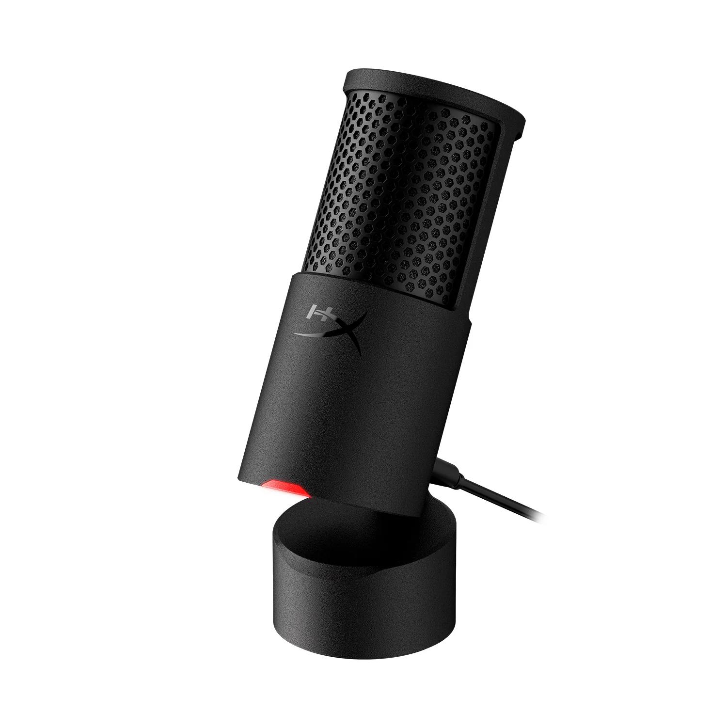 A large main feature product image of HyperX SoloCast 2 - USB Condenser Microphone (Black)