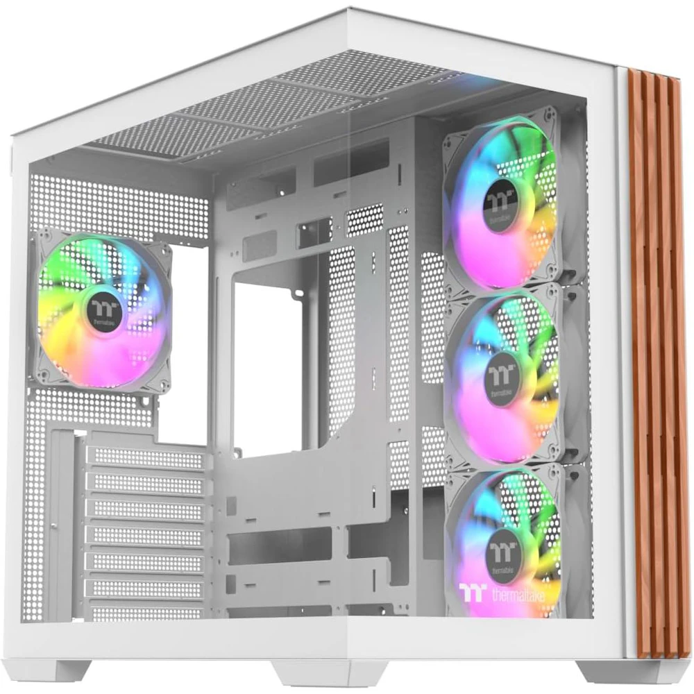 Thermaltake View 380 WS ARGB - Mid Tower Case Wood Edition (White)